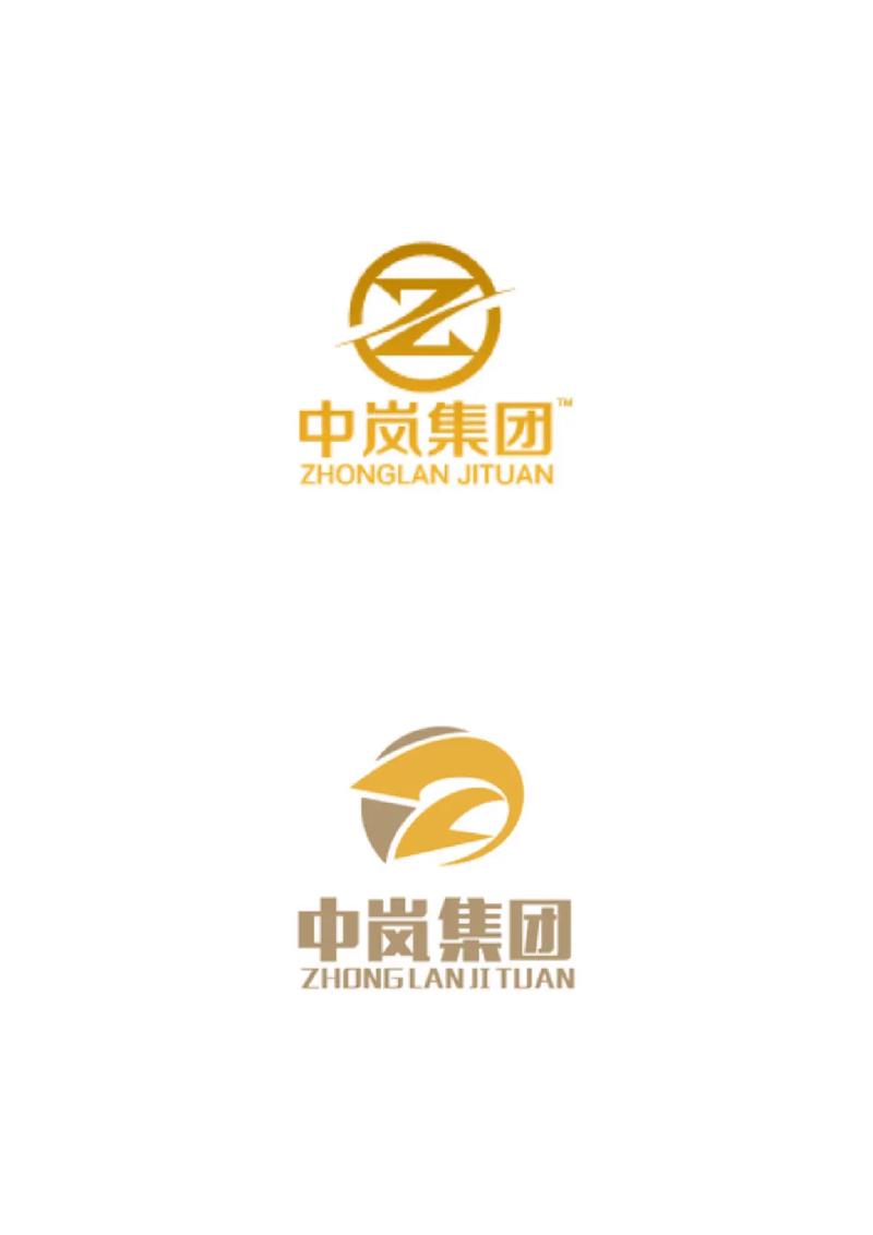 财务咨询公司企业商标志logo设计.采用蓝金配色,盾形外框包